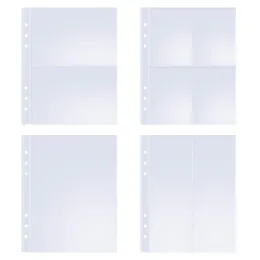 Anteckningar 10 A5 6 Ring Clear Binder Refull 1 2 4 Pocket Set Toploader Pocards Notebook Diary Po Album Ritning Notepad 230408