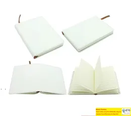 NOTEPADS A5 Journals de sublimação com fita térmica de dupla fita cadernos de transferência térmica Branco em branco Faux Leather Journal Sea