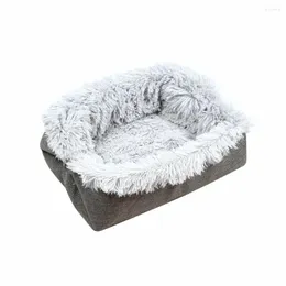 Łóżko dla kota łóżko dla małych dużych dużych zwierząt domowych Anty lęk przed długim pluszowym przytulnym ciepłym materacem Mattress Cats Product