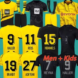 Haller Futbol Formaları 23 24 Cup Reus 2023 2024 Borussia Futbol Fooball OP Shir Neongelb Hummels Brandt Dortmund Erkek Çocuklar Özel Ki All Black Maillo De
