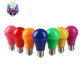 حديقة منزلية أخرى LED 7 Color Light AC100240V E27 B22 8W A60 Christmas Stage Decoration المستخدمة لحفل عائلة الزفاف 231109