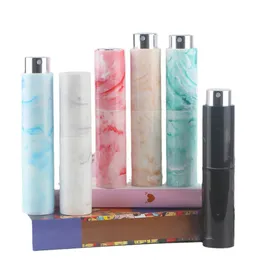 Marble Rotary Spray Bottle Travel Portable Perfume Bottles Glass Cosmetic Bottle Container 10ML