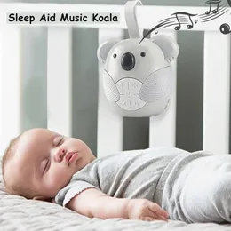 Elektrikli RC Hayvanlar Bebek Beyaz Gürültü Makinesi Koala Born Uyku Soother Müzik Sesi Toddler Zamanlı Kapatma Uyku Monitörleri 231109