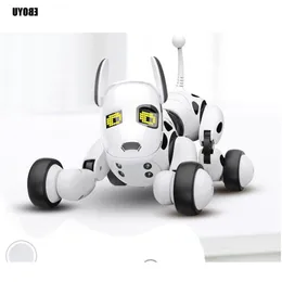 Freeshipping 9007A Uppdaterad 24G trådlös RC Dog Remote Control Smart Dog Electronic Pet Education Intelligent RC Robot Dog Toy Gift HlGnn