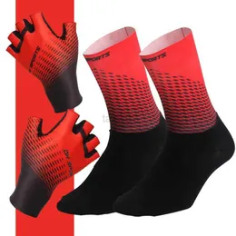 Ski Gloves 1Pair Half /Full Finger Cycling Gloves With 1Pair Cycling Socks Men Women Sports Bike Gloves Racing Bicycle Set zln231110