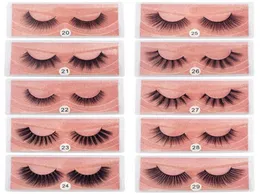 New 10styles 3D Mink Eyelashes Natural False False Eyelashes Soft Make Up Lashes Extension Makeup Fake Eye Lashes 3D Series8958790