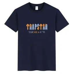 2023 Trapstar London Designer T-shirt Sommar 3D Tryck Tee Men's Women's Clothing Sports Fiess Polyester spandex andningsbar avslappnad o krage