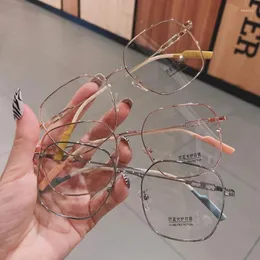 Sonnenbrille Modische Platz Myopie Gläser Frauen Luxus Oversize Anti-blau Licht Minus Brillen Optische Spektakel Rezept