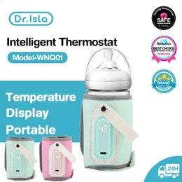Baby Bottle Dr.islas Portable Bottle Wreading Feeding Heat Keeper Cover Cover USB Outdoor 231109