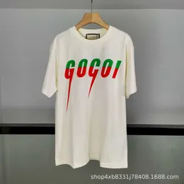 デザイナー新しい女性Tシャツセルフデザイン稲妻ブレードグリーンプリントスリーブファミリーラウンドネックシンプルルーズフィットTシャツ