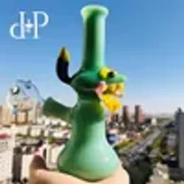 Plusplus Glass Bong Mint Dragon فريدة من نوع