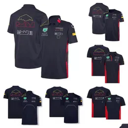 F1 Racing Model Одежда Tide Brand Team Perez Кардиган Рубашка Полиэстер Быстросохнущий мотоциклетный костюм с Sa Drop Deliver Dhpu8