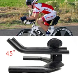 Bike Handlebars Components ZNIINO NO TT handlebar bike parts Cycling bicycle accessories full carbon road rest bar ends 31.8mm 638g 231109