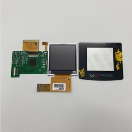 Freeshipping LCD yüksek parlaklık LCD ekran Gameboy Renk GBC fiş ve Kaynak Olmadan Oynayın ve Kabuk Cuttin UVRDK