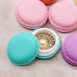Present Wrap Mini Macarons Storage Box Portable Candy Color Lovely Jewelry Package Bärande headsetskydd