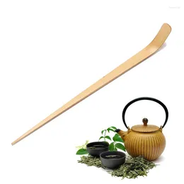 Misurini da tè fatti a mano in bambù da 18 cm per Chashaku Matcha, strumento per bastoncini da cerimonia verde giapponese retrò