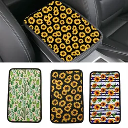 Neoprene Leopard Car Armrest Cover Pad Party Favor Universal Fit Soft Comfort Vehicle Center Console Cushion Holder