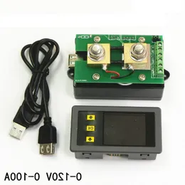 Freeshipping Multifunction Wireless Color LCD Voltage Current Meter Capacity Electricity Meter Coulometer 0-100V 100A Ronba