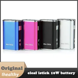 Eleaf Mini iStick 10W Bateria Mini bateria embutida de 1050mah 10w Saída máxima Tensão variável Mod Combinando com GS 16S embalagem simples 4 colos