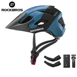 Hełmy wspinaczkowe Rockbros Electric Rower Helmet Mężczyźni oddychający oddychanie wstrząsowe Mtb Road Rower Cycling Aero Equipment 231109