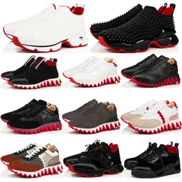 Famous Men Women Casual Shoes Aurelien Spike-Sock Flat Sharks Tiketa Runs Sneakers Delicate Elastikid Band Calfskin Low Top Designer Trendy Walk Trainers Box EU 35-47