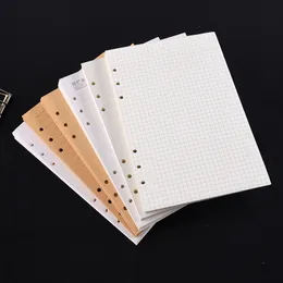 Notepads A5 A6 A7 black craft white loose leaf notebook refilled with spiral inline page line grid paper workstation 230408