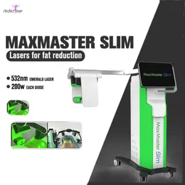 Mais recente dispositivo laser esmeralda diodo laser emagrecimento instrumento de perda de peso máquina de remoção de gordura manual de vídeo