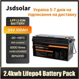 Jsdsolar Lifepo4 Battery Pack 2.4KWH 24V 100ah Lithium Iron Phosphate Battery  Lifepo4 100ah With LCD Display Free Tax From Liuzedongpppp, $623.39