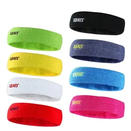 Sweatband Aolikes Högkvalitativ bomull Svett Pannband för män Kvinnor Yoga Hair Bands Head Sports Safety 231109