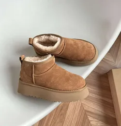 Mulheres inverno ultra mini bota designer botas de plataforma australiana para homens couro real quente tornozelo pele botas sapato luxuoso eu44 conforto vai com tudo