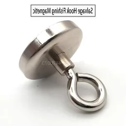 Freeshipping1x neodymium magnet super stark kraftfull räddning krok fiske magnetiska cirkulära potten magneter iManes starkaste permanent dee vfff