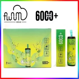 Original Fluum Bar 6000 Puffs laddningsbart 600mAh batteri 15 ml Förfyllda patroner 12 smaker tillgängliga Bang Crazvapes Elfworld