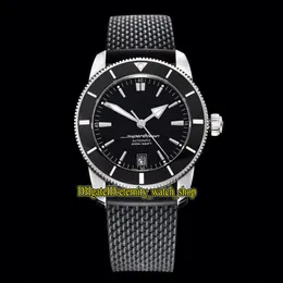 V2 Upgraded version GF II B20 AB2010121B1S1 ETA 2824 Automatic Black Dial Luminous Mens Watch Rubber Strap 316L Steel Case Sport W245f