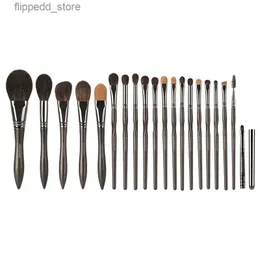 Makeup szczotki 20pcs/Set Animal Hair Drewno proszkowe pędzle do makijażu Pełny zestaw Podświetlanie Podstawa makijaż pędzla do cienia do cienia do cienia do