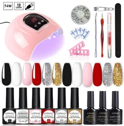 Nail Art Kits Set UV LED Secador de lâmpada com gel polonês Kit Soak Off Manicure Tools Electric Drill6401810