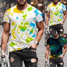 Magliette da uomo Uomo Large Moda Primavera Estate Casual Manica corta O Collo Top stampato Camicetta Maternità