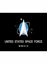 3x5ft 90x150cm hängande USSF Flag United States Space Force and Banner hela fabriken i stock1941111