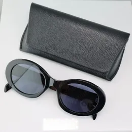 Fashion Luxury designer sunglasses for women's men glasses same Sunglasses as Lisa Triomphe beach street photo small sunnies metal full frame with gift box001