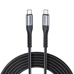 LENTION USB C to USB C Cable 100W, Type C 20V/5A Fast Charging Braided Cord Compatible New MacBook Pro/Air, iPad Pro/Air/Mini, Surface, Samsung Galaxy S21/S20/S10/S9/Note, Switch