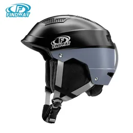 Caschi da sci Findway Casco da sci professionale Casco da snowboard traspirante di alta qualità modellato integralmente Casco da ciclismo/sci da skate Attrezzatura calda 231109