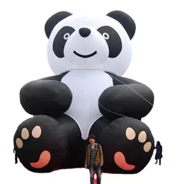 Söt jätte uppblåsbar Pandapanda Bear Cartoon Character for Kids Event Advertising
