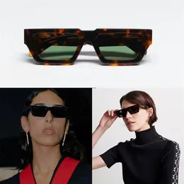 Okulary przeciwsłoneczne dla kobiet klasyczne czarne gęste kwadratowe okulary OER1002 OFF Designer Sunglasses Men VehLa Eyewear Oryginalne pudełko 298g