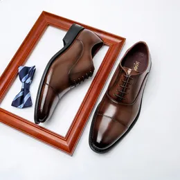 Dress Shoes Chaussures habillées hommes véritable vache de haute qualité à la main Oxford cuir costume chaussures chaussures de mariage chaussures italiennes formelles 231110