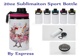 Tragbare 20-Unzen-Sublimations-Sportflasche aus Aluminium mit Griffdeckeln von Express Z118606937