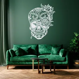 Wall Stickers Creative Design Skeleton Wall Decal Vinyl Home Decoration Living Room Tattoo Studio Decal Removable Art Wall Decal G076 230410
