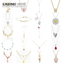 Fahmi Swa Hanger Necklac Double Ginkgo Heart Gold Triple Ring Shell White Daisy Cute Dolphin Lady Luck Delicate Veelzijdige Chick Ketting