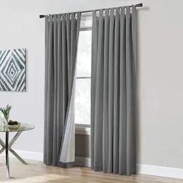 Perde 2 parçalı setofblackout curtainsinssin minimalist koyu gri 52 genişlik x 62 uzun çok yönlü stil oturma odaları ve yatak odaları için uygun