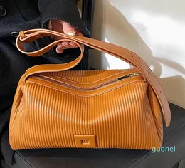 Abendtaschen Plissee Design Schulter Seite Für Frauen 2023 Einfarbig Gute PU Leder Designer Kleine Hobo Tasche Falten Handtaschen Und Geldbörsen