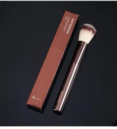 HG Foundation/Blush Brush No.2 - Metal Dark -Bronze Handle Synthetic Blusher Highlighter Makeup Brush Cosmetics Blend Tool Epacket