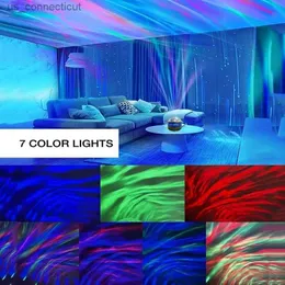 Luces nocturnas Proyector de luz estrellada de 1 pieza con 7 patrones de color Control remoto Proyector polar Luz nocturna para atmósfera de dormitorio R231110